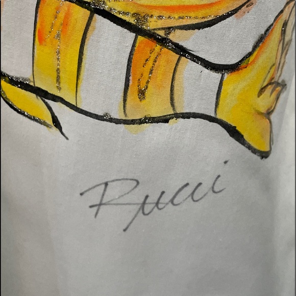 White button down Emilio Pucci Painted Print S-M - Picture 14 of 16